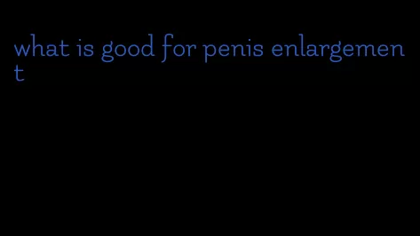 what is good for penis enlargement