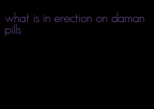 what is in erection on daman pills