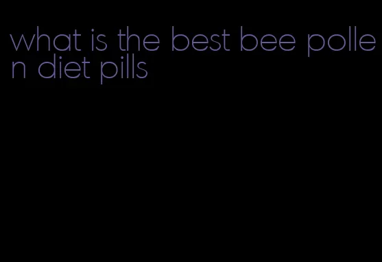 what is the best bee pollen diet pills