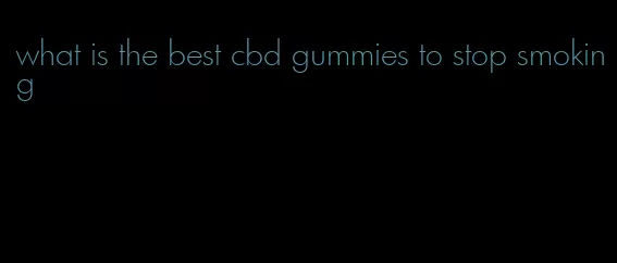 what is the best cbd gummies to stop smoking