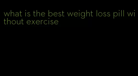 what is the best weight loss pill without exercise