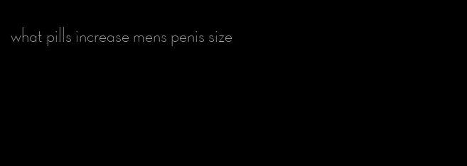 what pills increase mens penis size