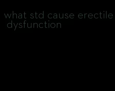 what std cause erectile dysfunction