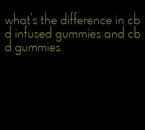 what's the difference in cbd infused gummies and cbd gummies