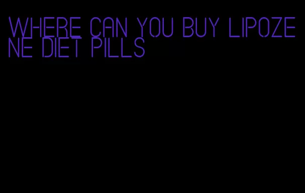 where can you buy lipozene diet pills