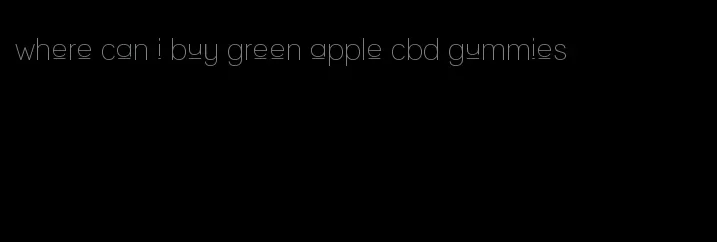 where can i buy green apple cbd gummies