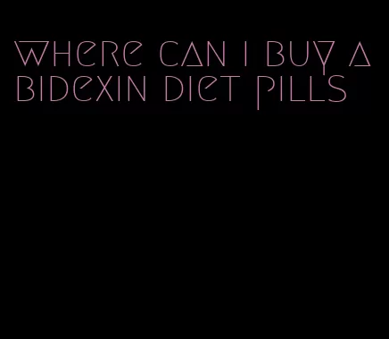 where can i buy abidexin diet pills