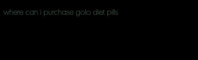 where can i purchase golo diet pills