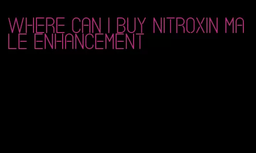 where can i buy nitroxin male enhancement