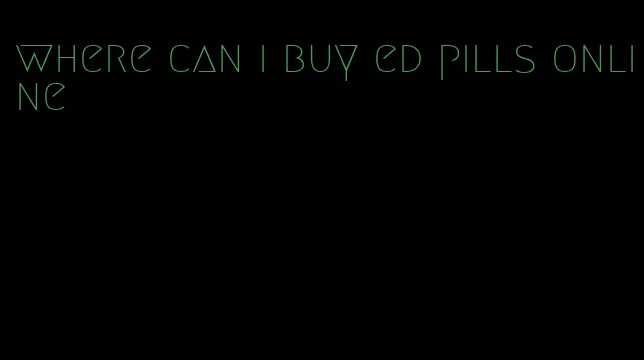 where can i buy ed pills online