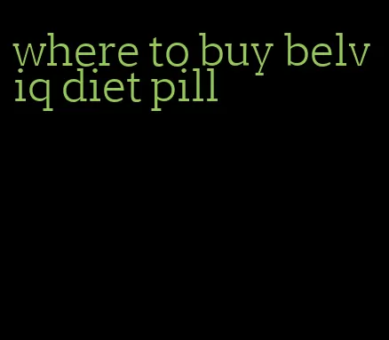 where to buy belviq diet pill