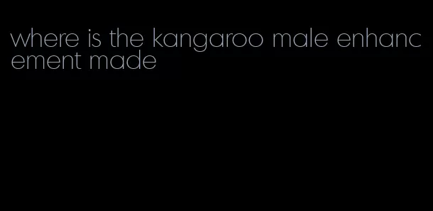 where is the kangaroo male enhancement made