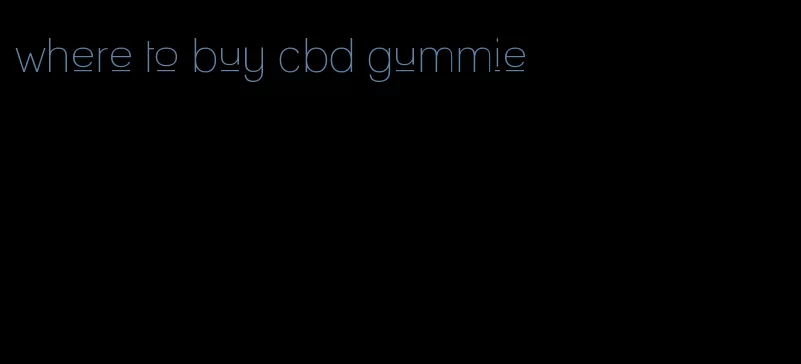 where to buy cbd gummie