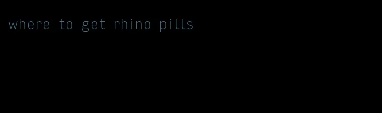 where to get rhino pills