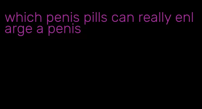 which penis pills can really enlarge a penis