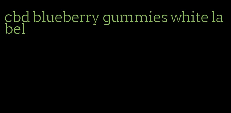 cbd blueberry gummies white label