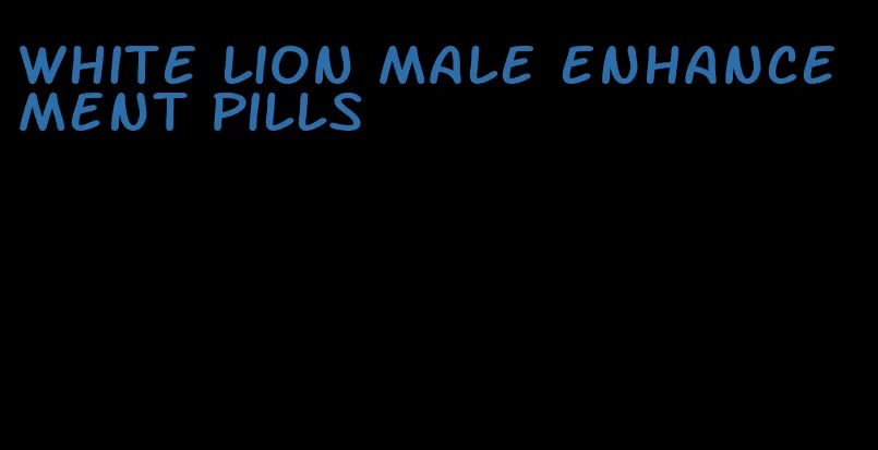 white lion male enhancement pills