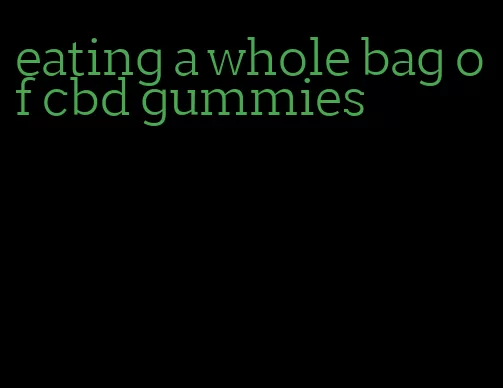 eating a whole bag of cbd gummies