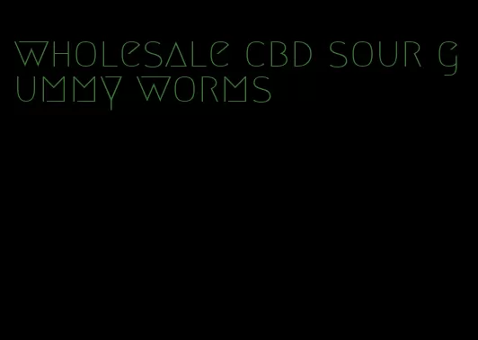 wholesale cbd sour gummy worms