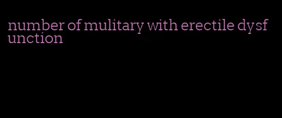 number of mulitary with erectile dysfunction