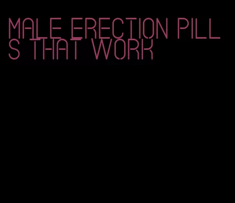 male erection pills that work