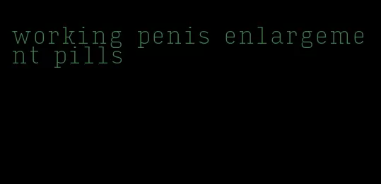 working penis enlargement pills