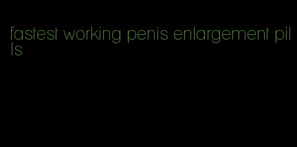 fastest working penis enlargement pills