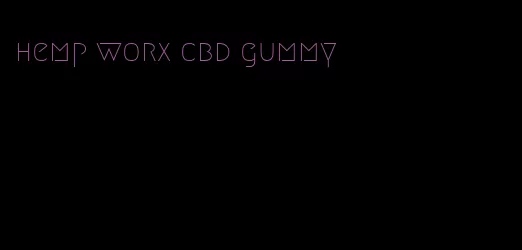 hemp worx cbd gummy