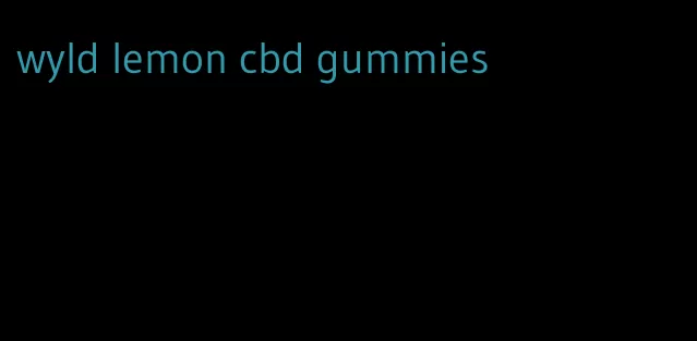 wyld lemon cbd gummies