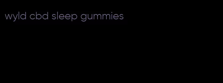 wyld cbd sleep gummies