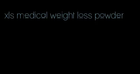 xls medical weight loss powder